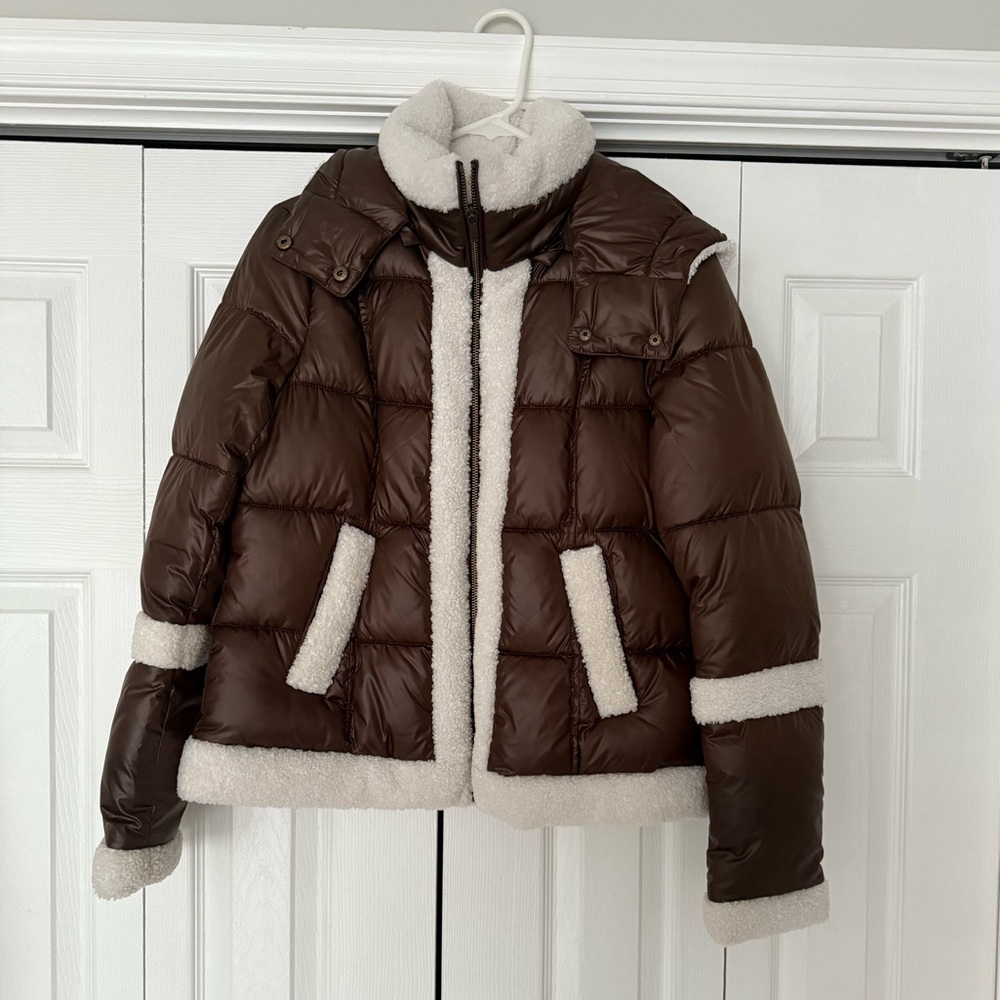 Ana Sherpa Puffer Coat
